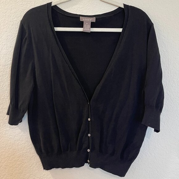 Kenar Black Button Up Cardigan - Picture 2 of 6